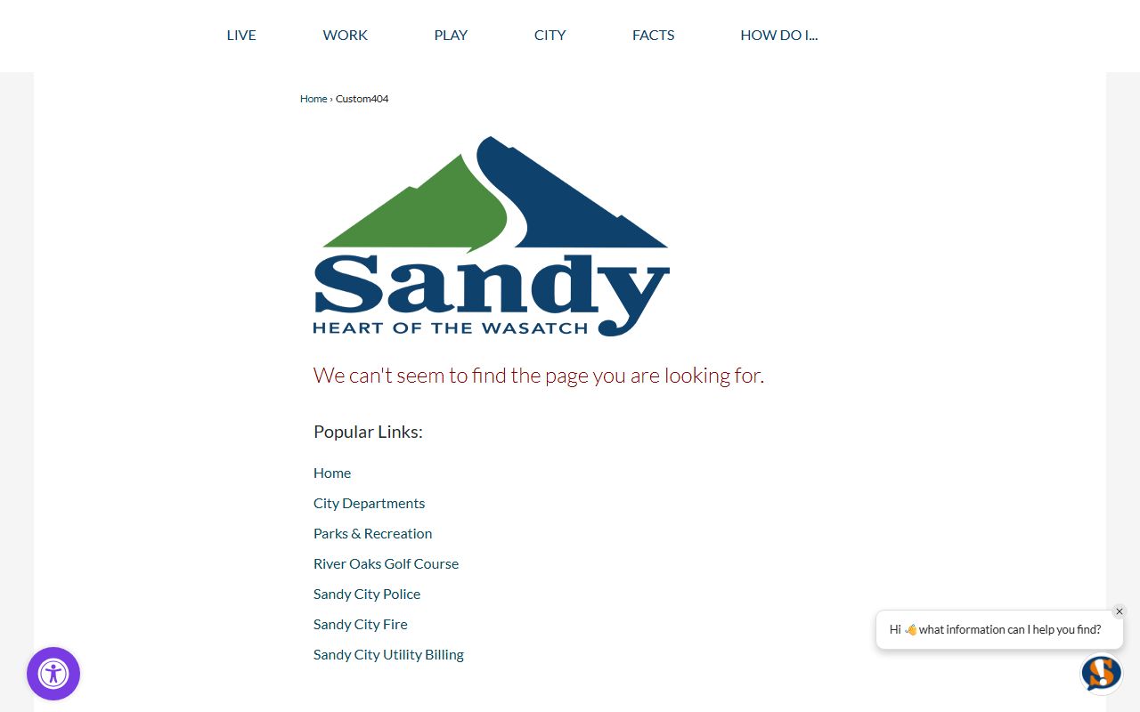 Sandy City Planning Department zoning information for Sandy property records