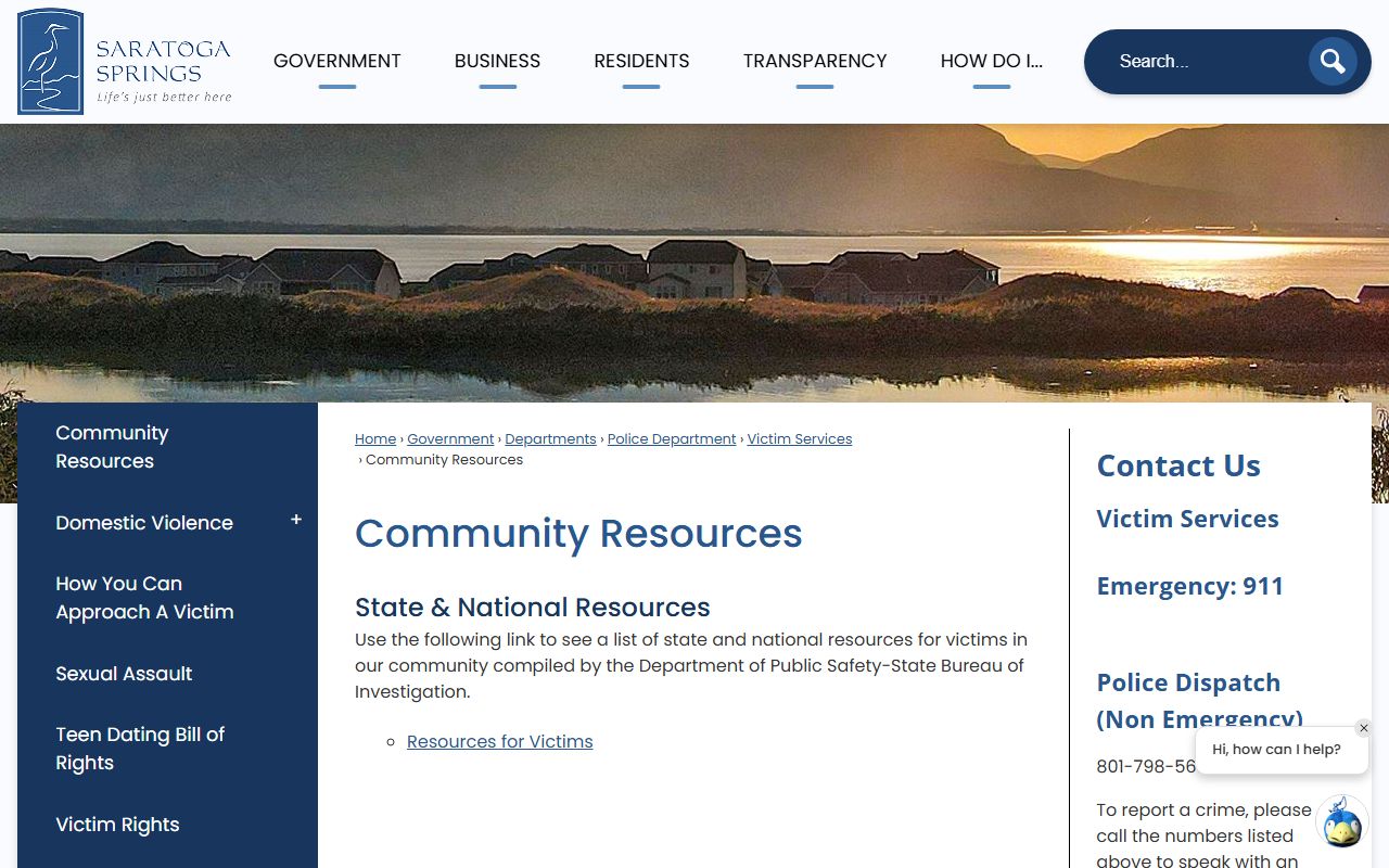 Saratoga Springs Planning Department page for land use and zoning records