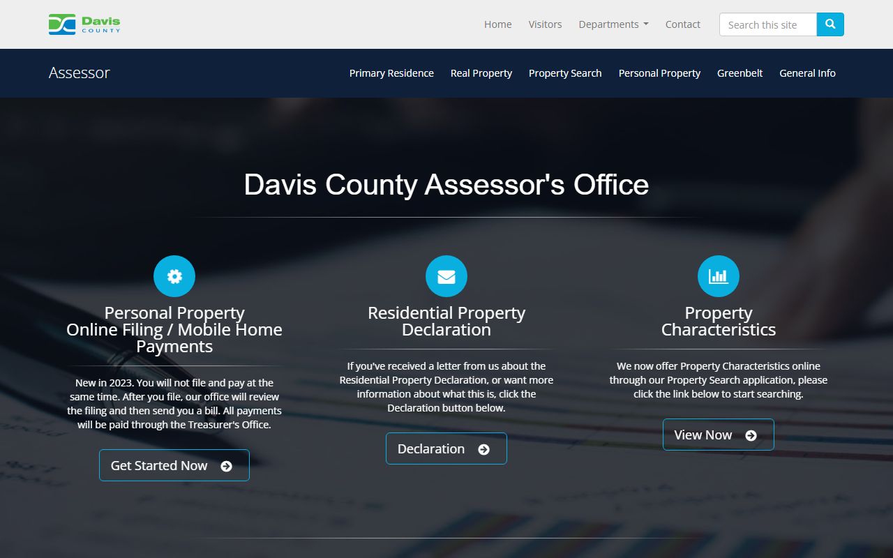 Davis County property search portal for Davis County property records