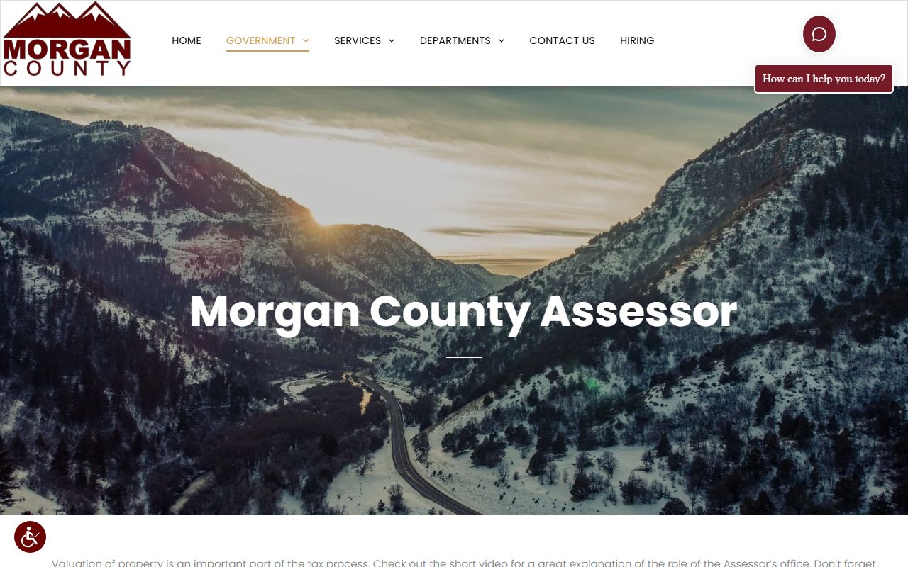 Morgan County Assessor's Office website for property records