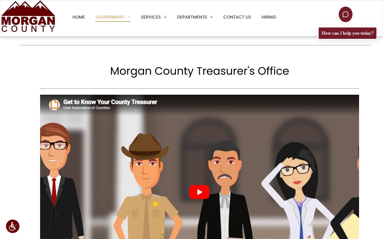 Morgan County Treasurer tax records for property records